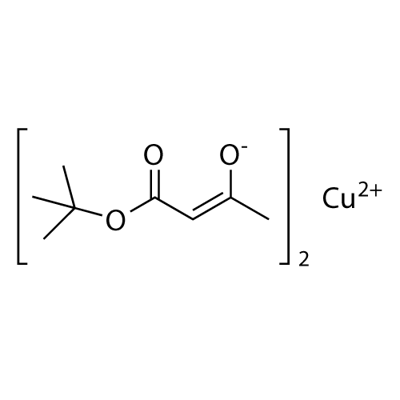 Bis(t-butylacetoacetato)copper(II) Structure