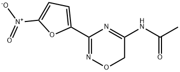 아세트아미드,N-(3,5-NITRO-2-FURYL)-1,2,4-OXADIAZINYL- 구조식 이미지