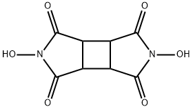 N,N'-Dihydroxy-1,2,3,4-cyclobutanetetracarboxdiiMide 구조식 이미지