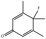 2,5-Cyclohexadien-1-one,4-fluoro-3,4,5-trimethyl-(9CI) 구조식 이미지