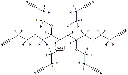 1,2,3,4,5,6-hexakis-O-(2-cyanoethyl)hexitol  Structure