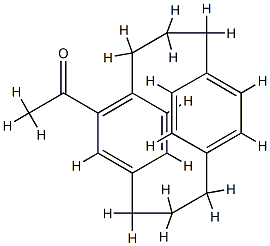 6-Acetyltricyclo[10.2.2.25,8]octadeca-1(14),5,7,12,15,17-hexaene Structure