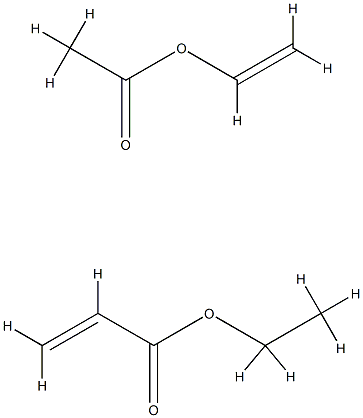2-Propenoic acid, ethyl ester, polymer with ethenyl acetate 구조식 이미지