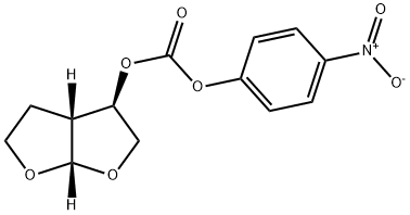 (3R,3aR,6aS)-Hexahydrofuro[2,3-b]furan-3-yl 4-Nitrophenyl Ester Carbonic Acid Structure
