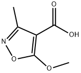 4-Isoxazolecarboxylicacid,5-methoxy-3-methyl-(8CI) Structure