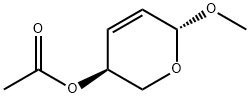 (3S)-3,6-Dihydro-6α-methoxy-2H-pyran-3β-ol acetate 구조식 이미지