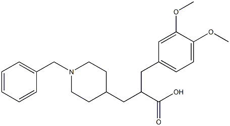 2-(3,4-DIMETHOXYBENZYL)-3-(N-BENZYL-4-PIPERIDINE)프로피온산(도네페질중간체) 구조식 이미지