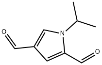 1H-Pyrrole-2,4-dicarboxaldehyde,1-(1-methylethyl)-(9CI) Structure