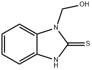 2H-Benzimidazole-2-thione,1,3-dihydro-1-(hydroxymethyl)-(9CI) 구조식 이미지