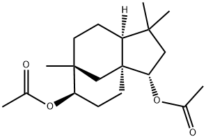 Clovanediol diacetate 구조식 이미지