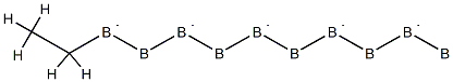 Decaborane(14), ethyl-(6CI,7CI,8CI) 구조식 이미지