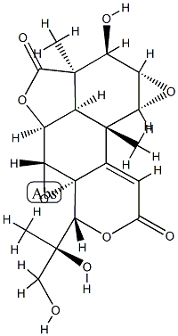 (1aR,9aS)-9α-[(S)-1,2-Dihydroxy-1-methylethyl]-1aβ,1bα,3a,3bα,4,4aβ,5aβ,5b-octahydro-4β-hydroxy-3aα,5bβ-dimethyl-3H,7H-oxireno[i]oxireno[5,6]isobenzofuro[7,1-fg][2]benzopyran-3,7-dione Structure