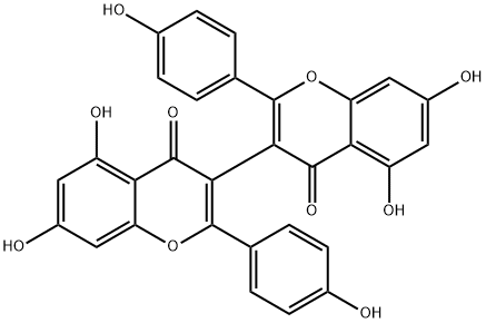 4',4''',5,5'',7,7''-Hexahydroxy-3,3''-biflavone Structure