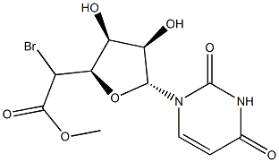 2'(3')-O-bromoacetyluridine 구조식 이미지