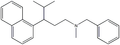 N-벤질-γ-이소프로필-N-메틸-1-나프탈렌-1-프로판아민 구조식 이미지