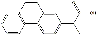9,10-Dihydro-α-methyl-2-phenanthreneacetic acid Structure