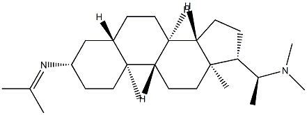 (20S)-N-Isopropylidene-N',N'-dimethyl-5α-pregnane-3β,20-diamine Structure