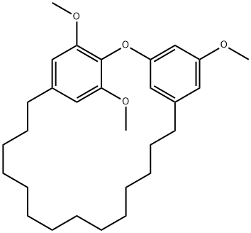 5,24,25-Trimethoxy-2-oxatricyclo[20.2.2.13,7]heptacosa-3,5,7(27),22,24(1),25-hexene Structure