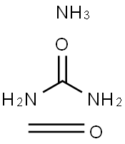 Ammonia, urea, formaldehyde polymer Structure