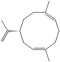 (+)-germacrene A Structure