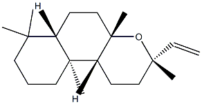 (3S,6aα,10bα)-Dodecahydro-3,4aα,7,7,10aβ-pentamethyl-3β-vinyl-1H-naphtho[2,1-b]pyran 구조식 이미지