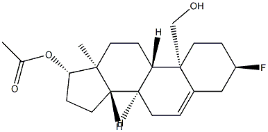 3α-Fluoroandrost-5-ene-17β,19-diol 17-acetate Structure
