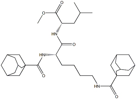 N2,N6-Bis(1-아다만틸카르보닐)-L-Lys-L-Leu-OMe 구조식 이미지