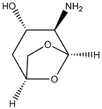 베타-D-자일로-헥소피라노스,2-아미노-1,6-안히드로-2,4-디데옥시-(9CI) 구조식 이미지