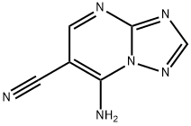 7-amino[1,2,4]triazolo[1,5-a]pyrimidine-6-carbonitrile(SALTDATA: FREE) 구조식 이미지