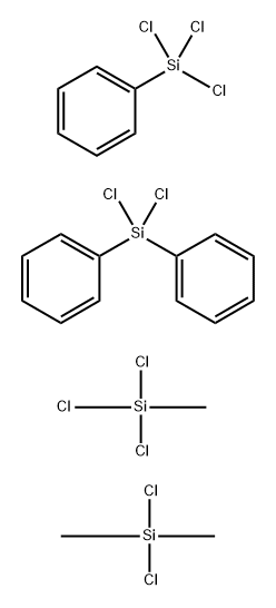 Silane, dichlorodimethyl-, polymer with dichlorodiphenylsilane, trichloromethylsilane and trichlorophenylsilane Structure