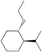 Cyclohexane, 1-ethoxy-2-(1-methylethyl)-, (1R,2S)-rel- (9CI) Structure