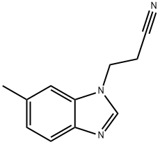 1-Benzimidazolepropionitrile,6-methyl-(8CI) Structure