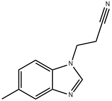 1-벤즈이미다졸프로피오니트릴,5-메틸-(8CI) 구조식 이미지