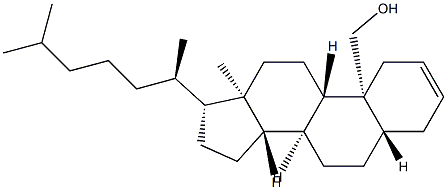 19-하이드록시-5α-콜레스트-2-엔 구조식 이미지