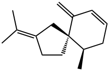 (5R,10R)-10-Methyl-6-methylene-2-isopropylidenespiro[4.5]dec-7-ene 구조식 이미지