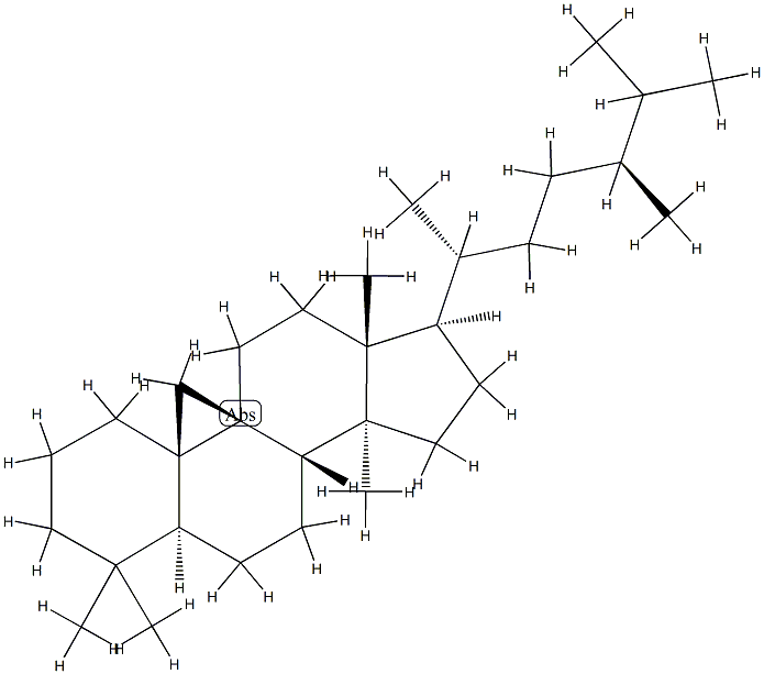 (24S)-24-Methyl-9β,19-cyclo-5α-lanostane 구조식 이미지