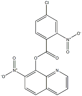 7-Nitro-8-quinolyl=4-chloro-2-nitrobenzoate Structure