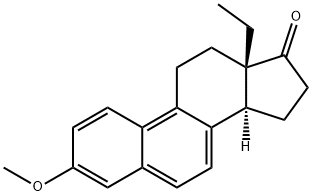 13-Ethyl-3-methoxy-1,3,5,7,9-gonapenten-17-one Structure