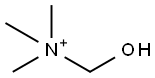 α-히드록시-N,N,N-트리메틸메탄아미늄 구조식 이미지