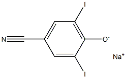 sodium 4-hydroxy-3,5-diiodophenylcyanide Structure