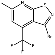 3-브로모-6-메틸-4-(트리플루오로메틸)이소티아졸로[5,4-b]피리딘(SALTDATA:FREE) 구조식 이미지