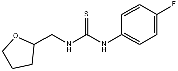 N-(4-fluorophenyl)-N'-(tetrahydro-2-furanylmethyl)thiourea 구조식 이미지