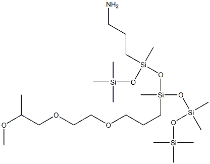 METHOXY PEG/PPG-7/3 AMINOPROPYL DIMETHICONE Structure