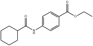 ethyl 4-[(cyclohexylcarbonyl)amino]benzoate Structure