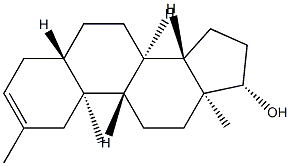 2-메틸-5α-안드로스트-2-엔-17β-올 구조식 이미지