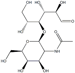 N-아세틸갈락토사미닐-(1-4)-갈락토스 구조식 이미지