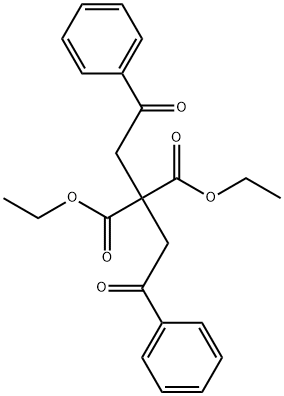 diethyl 2,2-bis(2-oxo-2-phenylethyl)malonate 구조식 이미지