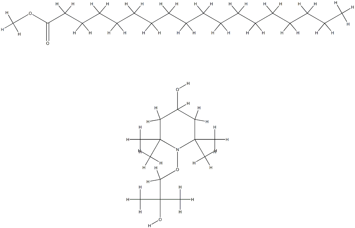 Methyl octadecanoate reaction product with 1-(2-hydroxy-2-methylpropoxy)-2,2,6,6-tetramethyl-4-piperidinol Structure