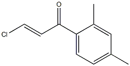 β-클로로-2',4'-디메틸아크릴로페논 구조식 이미지