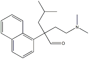 α-[2-(디메틸아미노)에틸]-α-이소부틸-1-나프탈렌아세트알데히드 구조식 이미지